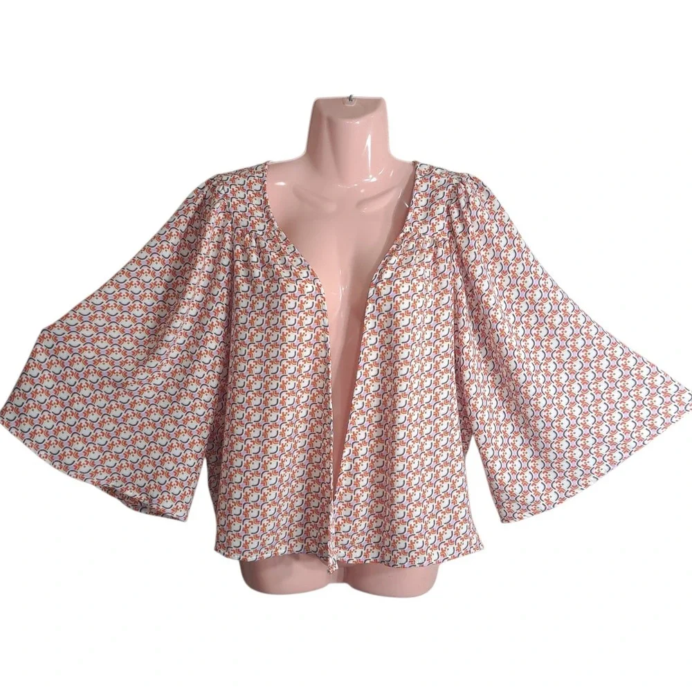 Willow Root Women's Open Front Cardigan Size M Multicolor‎ Party Night Out